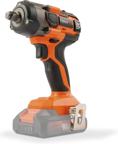 Powerplus Dual Power Accu Slagmoersleutel POWDP20150 - Moersleutel van 1/2" en 20 V, 4350 tpm en 220 Nm - zonder Batterij of Lader