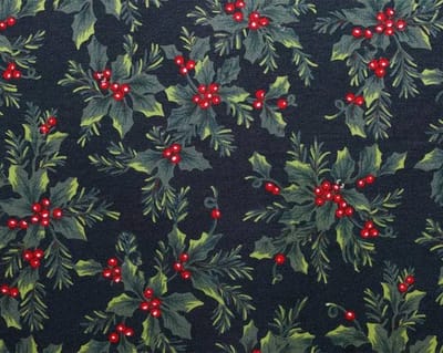 Kerst Placemat vinyl | Hulst | 6 stuks