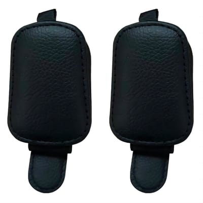 Tweedelig setje - Brilmontuur - voor zonnekleppen in de auto - Magnetische brillenclip - Zwart