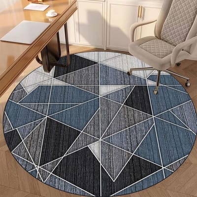 Stoelonderlegger Rond - Vloerbeschermer Bureau - Parket Beschermen - 3-Laags Design - 80 cm Diameter - Doorzichtig