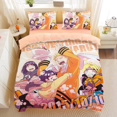 Anime Naruto Naruto Dekbedovertrek Kussensloop Eenpersoonsbed Slaapkamerdecoratie Thuis Kinderen Beddengoedset 135x200cm Jongen Meisje Cadeau 140x200cm