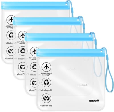 Duidelijke Reis Toilettas, TSA Goedgekeurde Makeup Tas, Waterdichte Cosmeticatas voor Vakantie, 20x20cm, Ideaal voor Vliegtuigreizen en Organisatie van Toilettasjes