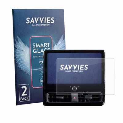 2 Stuks Savvies Screenprotector - geschikt voor Toyota Yaris Cross 2024 Smart Connect 10.5" - beschermfolie glas transparant