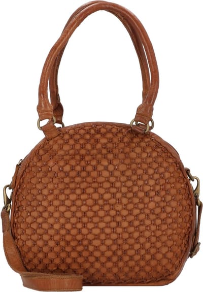 Greenland Nature Femi & Nine Leren Schoudertas 34 cm - Dames - cognac