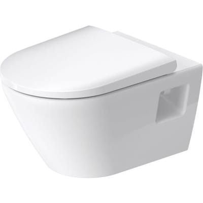 Duravit D-Neo wall-mounted toilet set Rimles, washdown 457809 00 A1