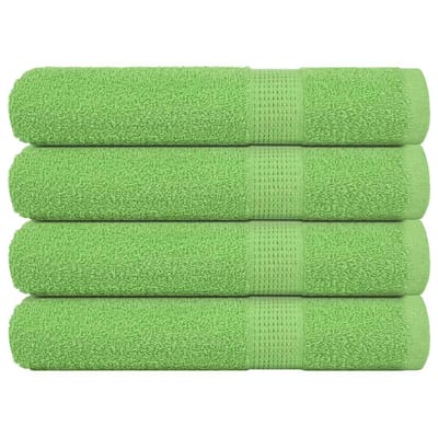 vidaXL - Saunahanddoeken - FROGN - 4 - st - 80x200 - cm - 360 - g/m² - appelgroen