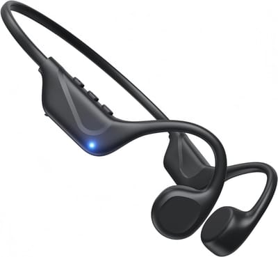 SNJY® Bone Conduction Headphone - Sporthoofdtelefoon Draadloos - Sport Oordopjes - Hardloop Oortjes - Zwart