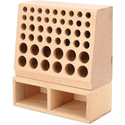 Opbergrek met 48 gaten Lederbewerking Gereedschapshouder Doos Leder DIY Gereedschapshouder Koffer  minder dan br meer dan (Rek met 48 gaten