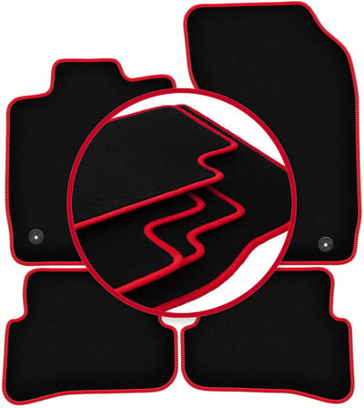CARLUX-RED automatten voor: Audi A1 8X hatchback (2010-)