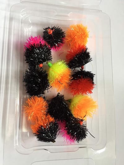 Vliegen Vissen Blobs - Forel Vliegen - Vliegvissen - 12 Pack Selectie - Maat 10-12 - Gesorteerd