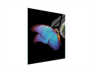 TMK ArtDeko Serie - Snijplank van Gehuld Glas - 45x52 cm - Motif: Vlinder