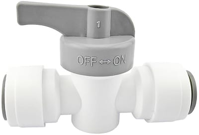 Dailygoods- Kogelklep Hoogwaardige POM - Afsluitkraan - Waterfilter Aansluiting - Inline Afsluitklep - Snelle Verbinding - Veilig en Betrouwbaar - Afsluiter