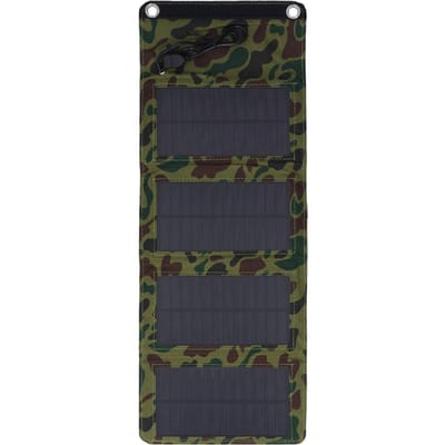 Chargeur Solaire 7W Camouflage Haute Efficacité USB 5.5V 1290MA Chargeur Panneau Solaire pour Voyage en Plein Air
