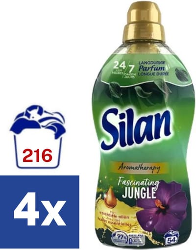 Silan Aromatherapy Fascinating Jungle Wasverzachter - 4 x 1.242 l (216 wasbeurten)