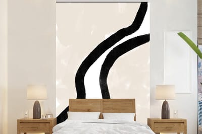 Behang - Fotobehang Abstract - Lijn - Design - Pastel - Breedte 180 cm x hoogte 280 cm