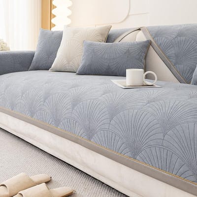 Jakobsschelpen Jacquard Bankhoes Huisdier Kinderen Mat Antislip Bank Overtrek Beschermhoes Universele Bankhanddoek voor Woonkamer Decor 70x70cm 1pcs