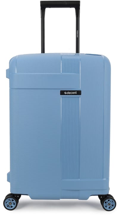 Decent TRANSIT 2.0 Spinner TSA Reiskoffer vaste sluiting 43 liter - Handbagage koffer 55cm met kliksloten - Lichtgewicht koffer - Reiskoffer - Veilig TSA Cijferslot – Lichtblauw