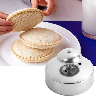 Hamburger Pie Sealer Mold Brood Ronde RVS DIY Sandwich Cutter BakingRoestvrij stalen Sandwich Snijden Afdichtingsvorm