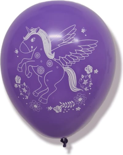 Latex ballonnen - eenhoorn - multicolor - 8 stuks