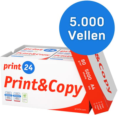 Printpapier Kopieerpapier 5000 vel 10 x 500 A4 Premium Hoogwit CIE 160 Testwinnaar PEFC gecertificeerd