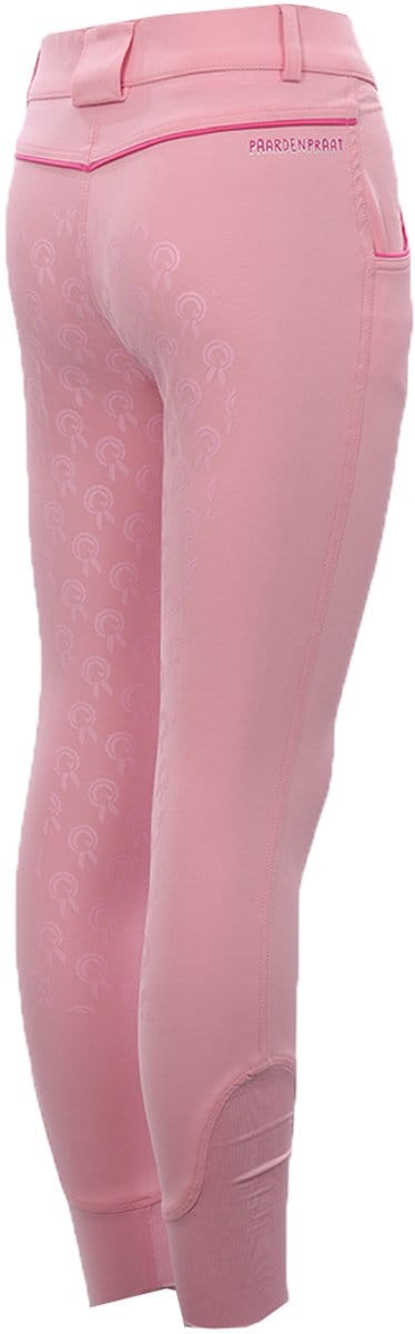 Paardenpraattv Paardrijbroek Paardenpraat By Ej Johnny Full Grip Kids Lichtroze - 152