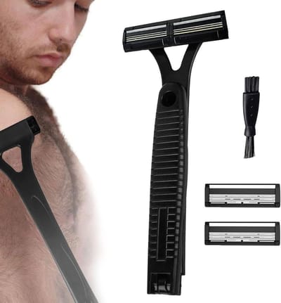 Rug Trimmer - Grooming Clipper - Persoonlijke Verzorging - Ergonomisch Handvat - 45 cm Uitgevouwen - Zwart