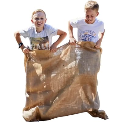Buiten spelletjes dubbel juten zak voor kinderen Kuebler Sport