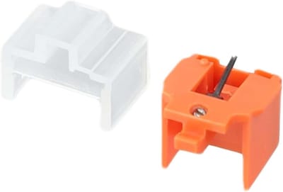 Platenspeler Naald - Stylus Vervanging - Vinyl Luisteren - Koolstofvezel Cantilever - 0.6mil Conische Tip - Oranje