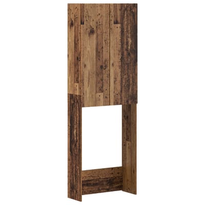 vidaXL - Toiletkast - ARNHEM - Oud - hout - 66 - x - 25,5 - x - 190 - cm - Bewerkt - hout