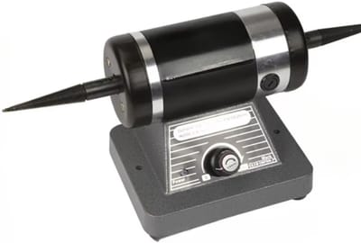 Kleine Polijstmachine - Metaal Polijster - Sieraden Polijsten - Instelbare Snelheid - 25 x 17 x 16 cm - Grijs