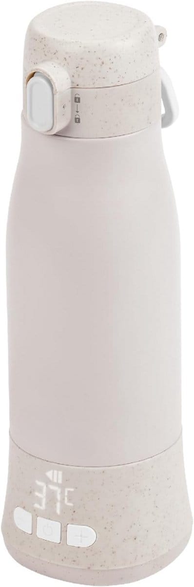 Lexium Flessenwarmer onderweg - Draagbare Baby Flessenwarmer - Intelligente Flesverwarmer - Oplaadbaar - Geschikt voor Borstvoeding & Babyvoeding - Draadloos te gebruiken om je melk op temperatuur te houden of krijgen