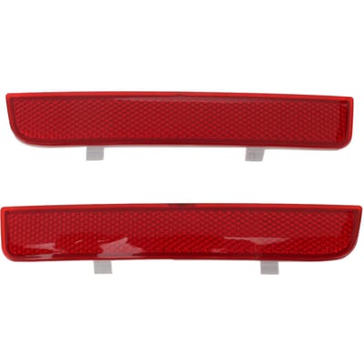 1 Paire Réflecteur de Pare-chocs Arrière LR006348 Réflecteur Marqueur de Pare-chocs Arrière pour Range Rover L322 Freelander 2 L359 red