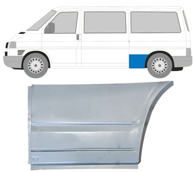 Reparatiepaneel achterspatbord voor Volkswagen Transporter T4 1990-2003 / Links