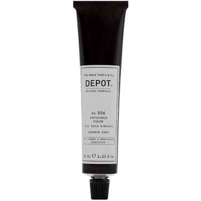 Depot, 500 Specifieke producten voor Baard & Snor Nee. 506 Onzichtbare Kleur, Semi-Permanente Haarkleur, Titanium, 60 ml