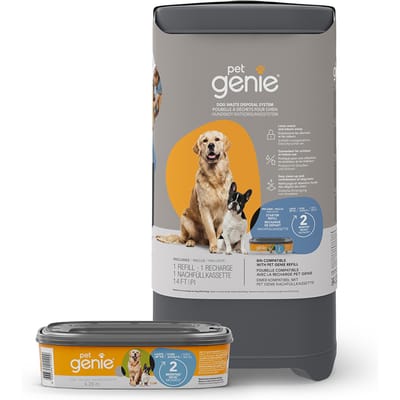 LITTER GENIE Pet Genie Afvalemmer - Hondenpoep Afvalcontainer – Robuust en Lichtgewicht Systeem voor Gemakkelijk Opruimen en Geurcontrole – Geschikt voor Binnen en Buiten