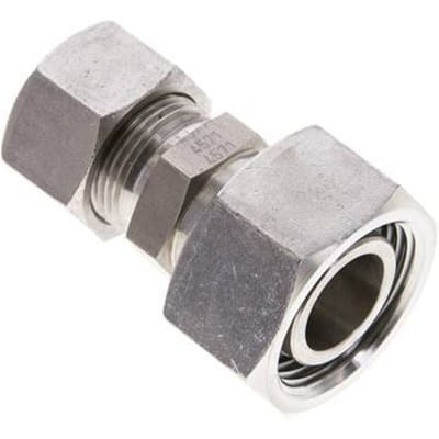 15L & 22L RVS Rechte Snijringkoppeling Draaidoorvoer 160bar ISO 8434-1