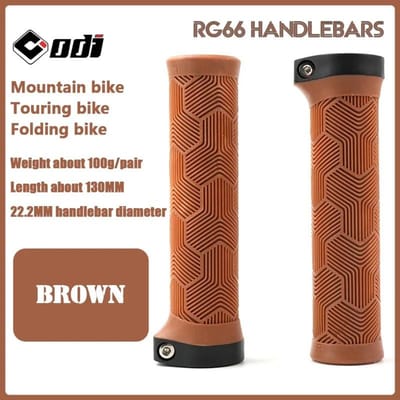 Poignées de Guidon Odi en Caoutchouc Mtb Lock-On Grip Antichoc Antidérapant Couvercle de Guidon pour Vélo de Montagne/Route Accessoires pour Vélo Pliant d'Équilibre Haute Qualité