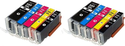 IPEXNL 2x SET inktcartridges voor Canon PGI-580XXL / CLI-581XXL / 580xl/581xl multipack van 5 kleuren Voor Printers: TS705 / TR7550 / TR8550 / TS6150 / TS6151 / TS6250 / TS6251 / TS6350 / TS8150 / TS8151 / TS8152 / TS8250 / TS8251 / TS8252 / TS8350