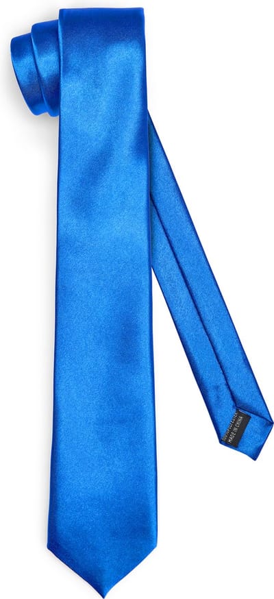 Ladeheid Smal Stropdas - Stropdassen voor heren - Lengte: 150 cm, Breedte: 7 cm - Marineblauw - LA-EA-TMS-7