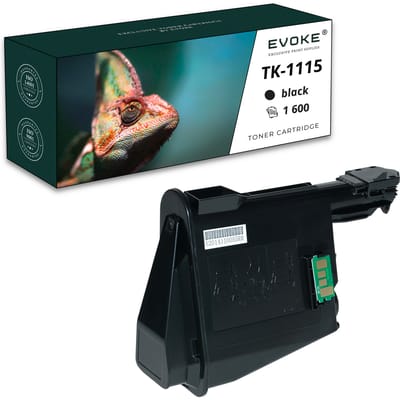 Evoke compatibele toner voor Kyocera Tk-1115 Tk1115 Zwart 1600 pagina's Fs 1320 Mfp 1041 1220 Mfp; 1220Mfp 1320Mfp
