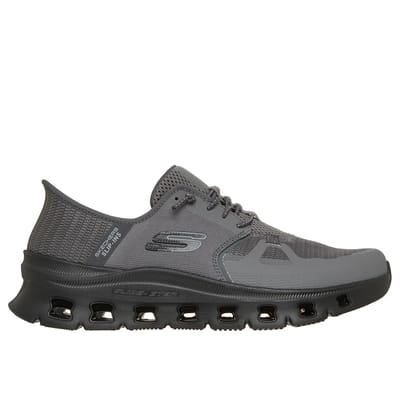 Skechers Heren Glide Step Pro Slip Ins Sneakers Charcoal Black
