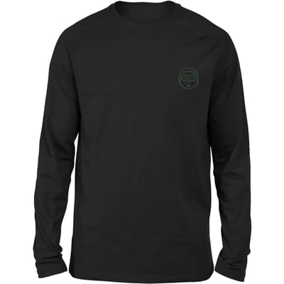Rick and Morty Morty Embroidered Unisex Long Sleeved T-Shirt - Black - S