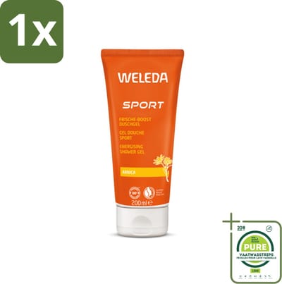 1 x WELEDA - Douchegel Sport - Arnica - 200 ml - Sportdouchegel - Arnica - Sportmassage - Herstel - Spierpijn