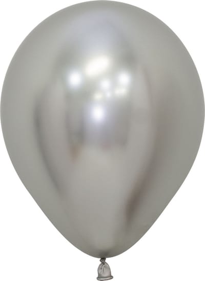 Latex ballonnen Sempertex silver reflex - 12cm - 50 stuks