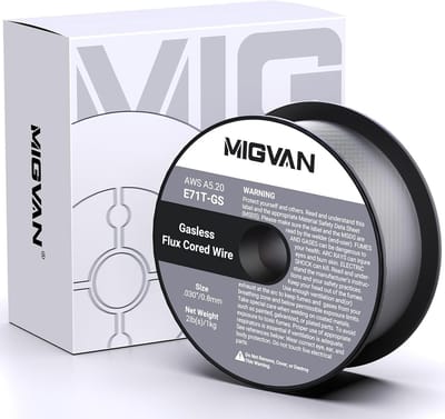 Gevulde MIG Lasdraad 0,8mm voor Zachtstaal - 1kg Flux Core Lasdraad