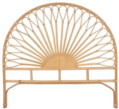 Vente-unique Hoofdbord 140 cm - Rotan - Natuurlijk - SOLIA