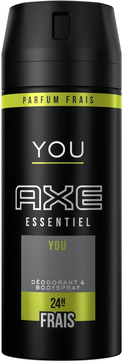 1 x Axe - Deodorant Bodyspray - 24hrs Fresh - You Essentiel - 150 ml - Deodorant Bodyspray - Frisheid - Lichaamsgeur - Langdurige Bescherming - Mannelijke Geur