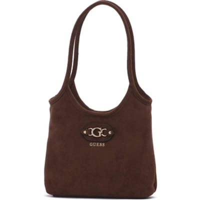 GUESS handtas schoudertas Samantha Mini Tote Brown bruine