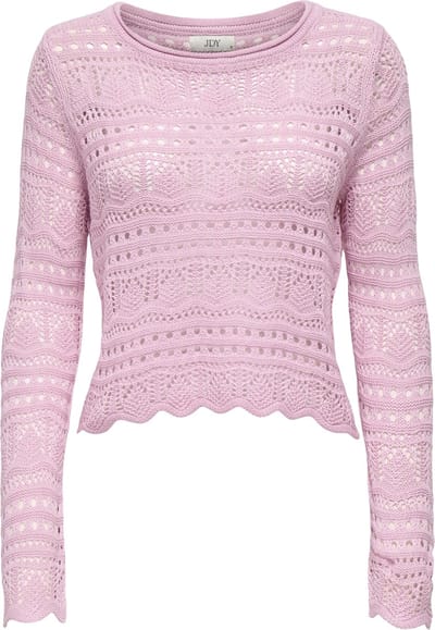 Jacqueline de Yong Trui Jdysun Lay L/s Boatneck Pullov. Knt 15287384 Fragrant Lilac Dames Maat - M