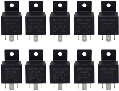 10x 12V 40A 5-pins SPST Wisselrelais voor Auto, Motor en Boot